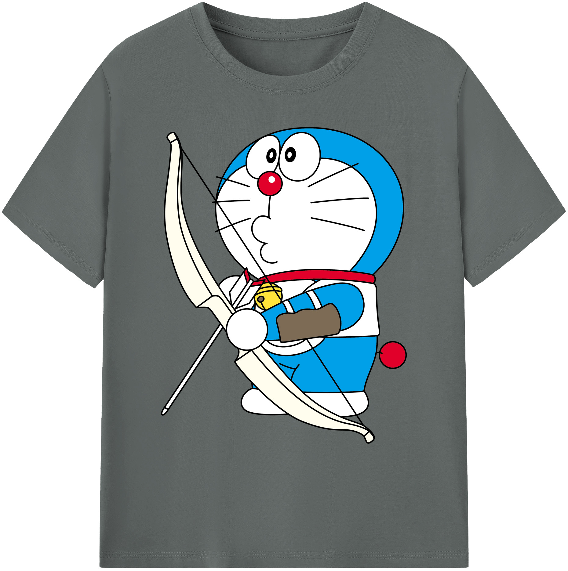 （画像用） ドラえもん Doraemon 綿100％ メンズ半袖Tシャツ｜肌触りやわらか＆通気性